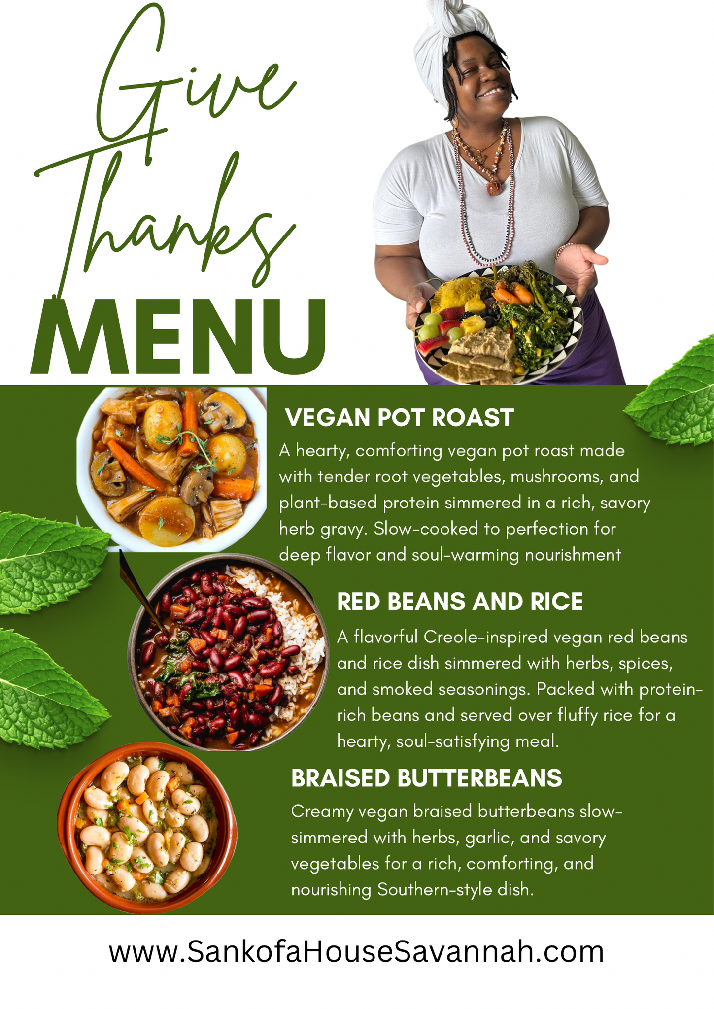 SANKOFA Give Thanks VEGAN Feast