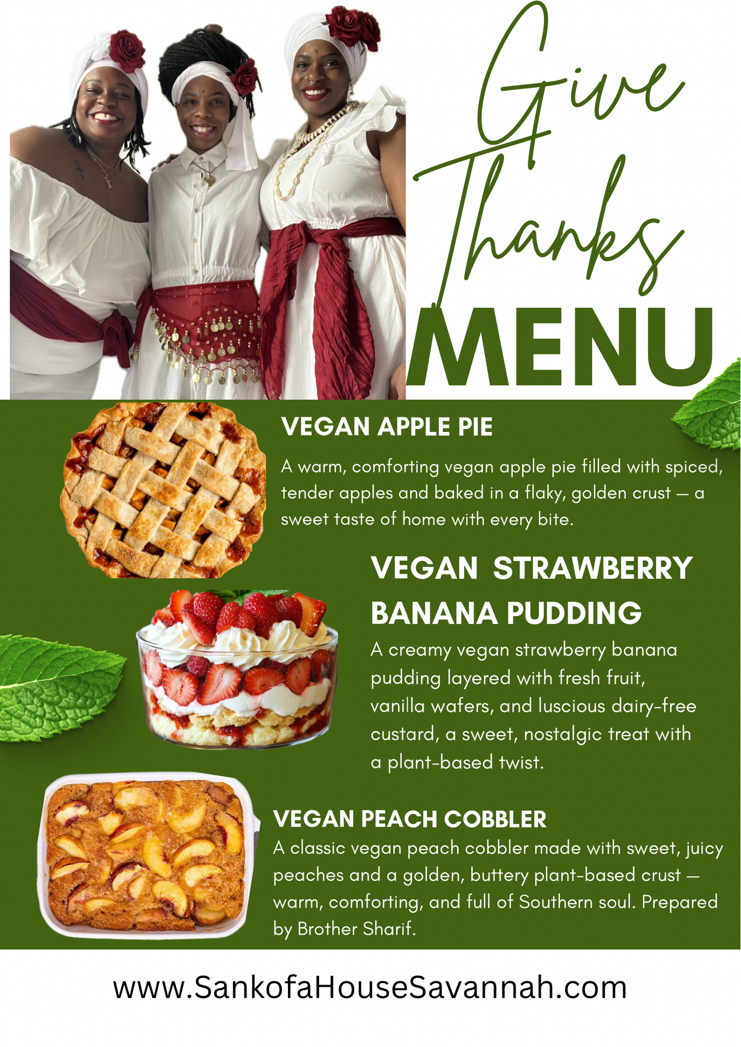 SANKOFA Give Thanks VEGAN Feast