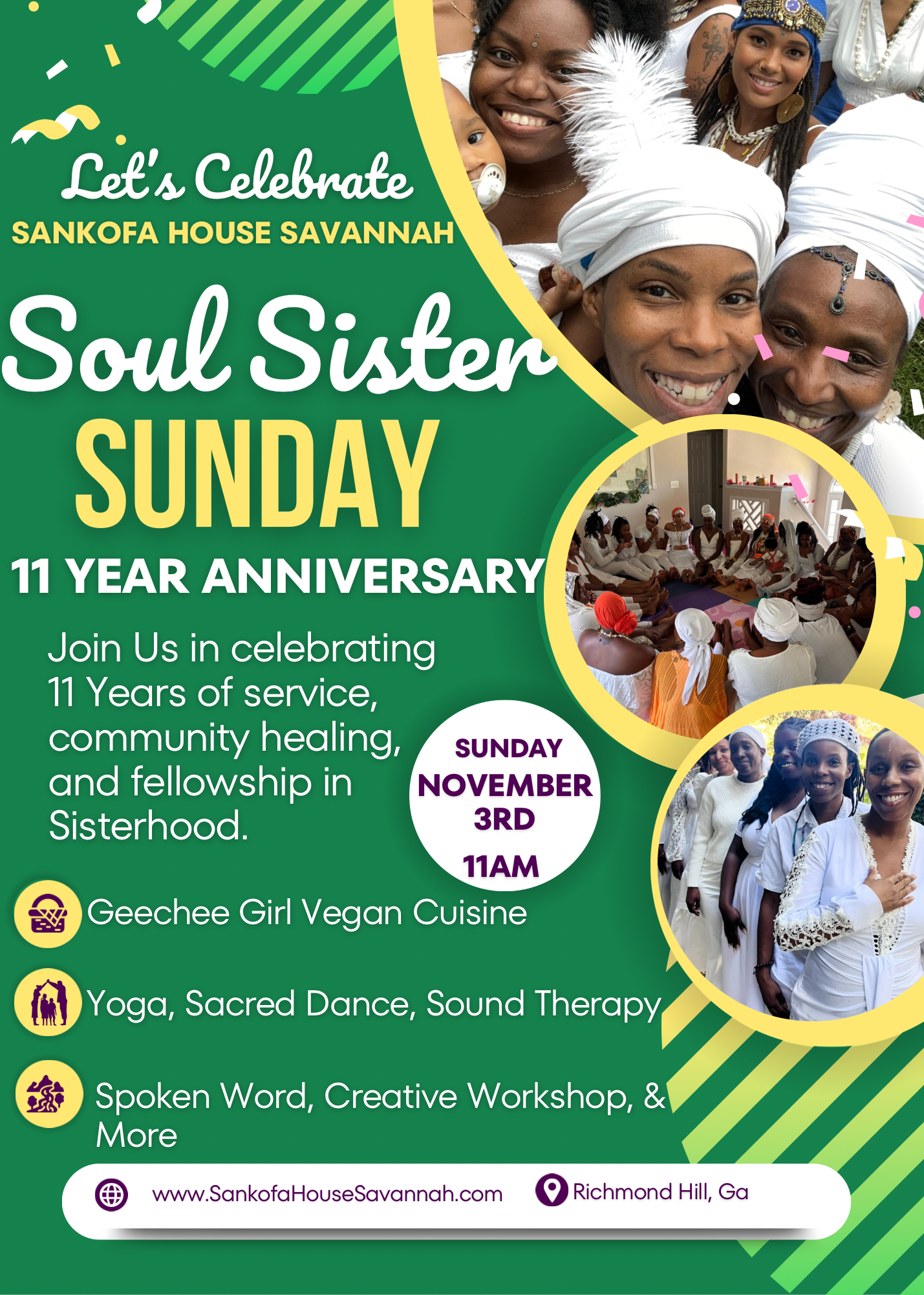 Nov 2nd - Soul Sister Sunday 12 Year Anniversary