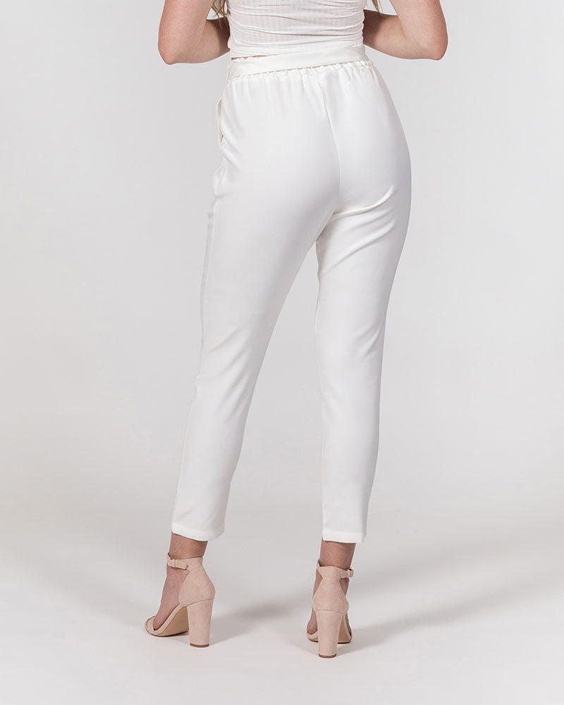 Sankofa wings Women's Belted Tapered Pants