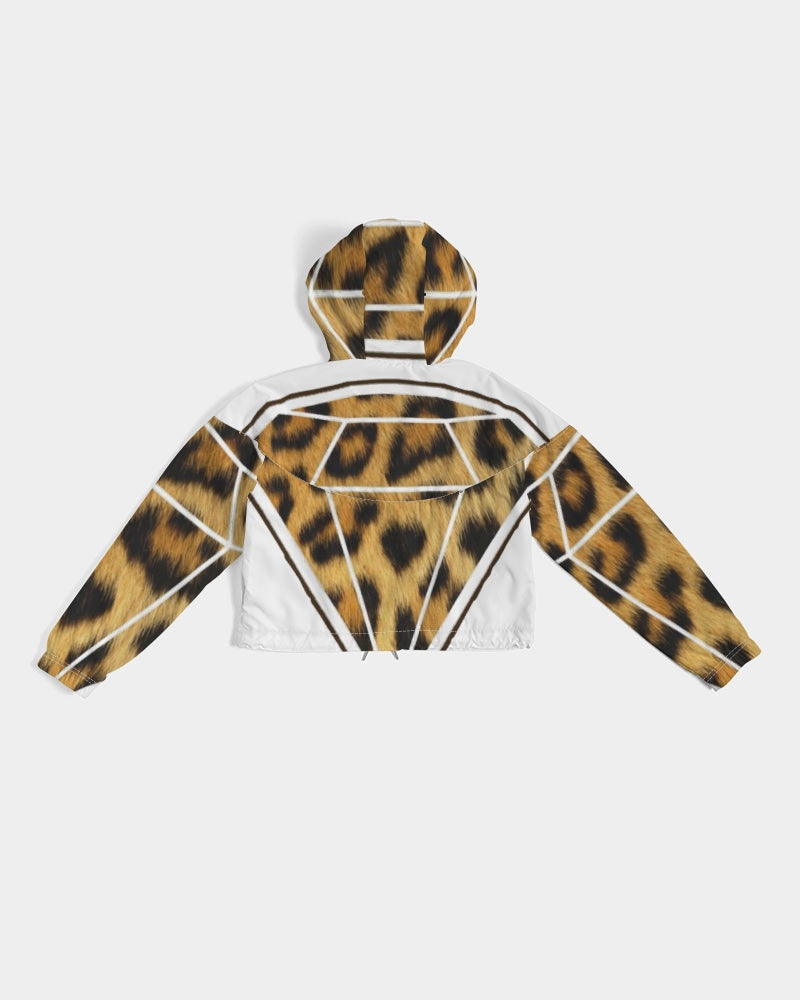 PRIESTESS MAKES DIAMONDS Women's Cropped Windbreaker