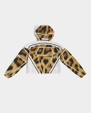 PRIESTESS MAKES DIAMONDS Women's Cropped Windbreaker