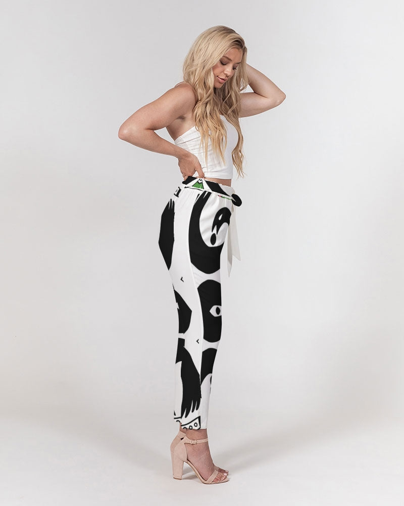 MOTHER'S ARMY Women's Belted Tapered Pants