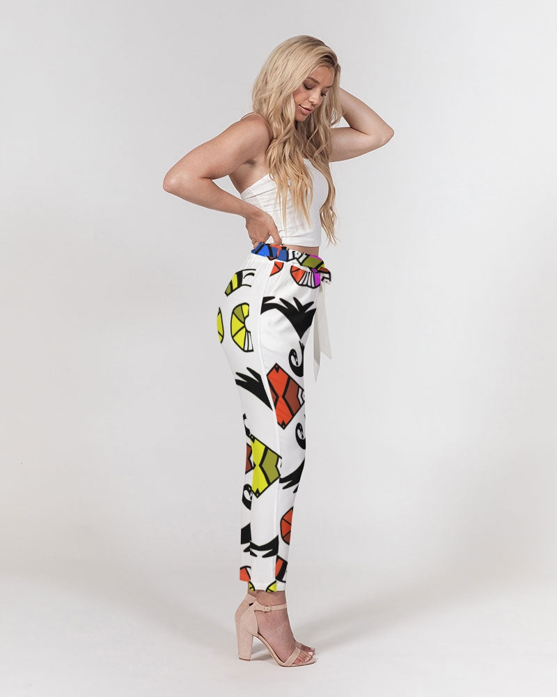 SANKOFA TRIBE Women's Belted Tapered Pants