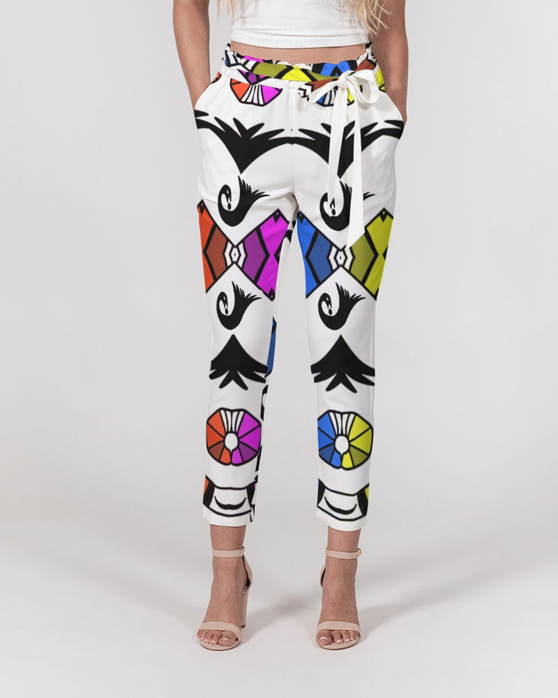 SANKOFA TRIBE Women's Belted Tapered Pants