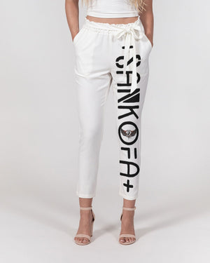 Sankofa wings Women's Belted Tapered Pants