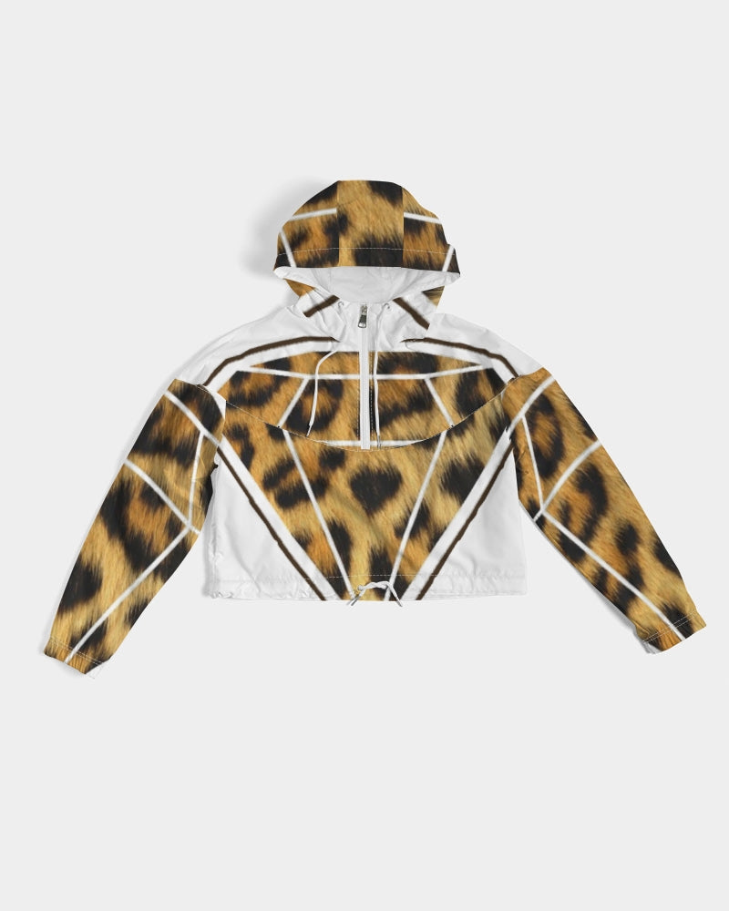 PRIESTESS MAKES DIAMONDS Women's Cropped Windbreaker